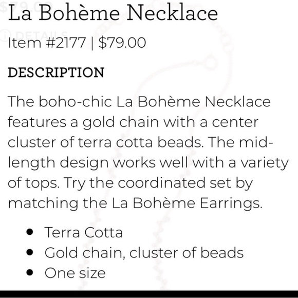 CAbi 2177  La Boheme Necklace - Picture 3 of 7